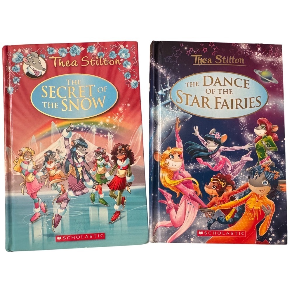 Thea Stilton Special Edition Hardcover Book Lot Secret of Snow & Star Fairies